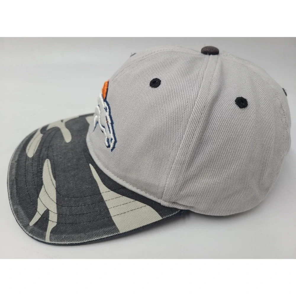 Kids Denver Broncos Camo Brim NFL Team Apparel Snapback‎ Hat Cap Football Gray